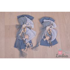 Loukia Χειροποίητος Φιόγκος Βάπτισης M601 - Μπρανς στο Oneirokosmos