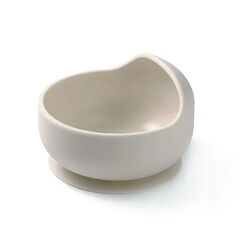 BabyOno Μπολ σιλικόνης με βεντούζα Μπεζ BN1481/04 - Σετ Φαγητού, Μπολάκια, Πιατάκια Φαγητού στο Oneirokosmos
