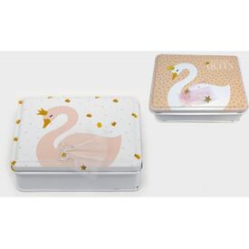 Μεταλλικό Κουτί Κύκνος S17-887 0621080 1 τεμάχιο - Διακόσμηση Δωματίου στο Oneirokosmos