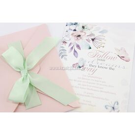 Προσκλητήριο Βάπτισης για Κορίτσι 1739 - Προσκλητήρια Βάπτισης στο Oneirokosmos