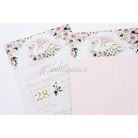 Προσκλητήριο Βάπτισης για Κορίτσι 1751 - Προσκλητήρια Βάπτισης στο Oneirokosmos