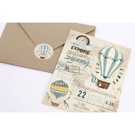 Προσκλητήριο Βάπτισης για Αγόρι 1756 - Προσκλητήρια Βάπτισης στο Oneirokosmos