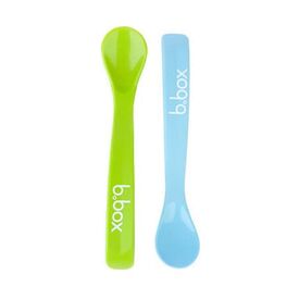B.Box Σετ Κουταλάκια Σιλικόνης Μπλε/Πράσινο - Κουταλάκια, Πηρουνάκια στο Oneirokosmos