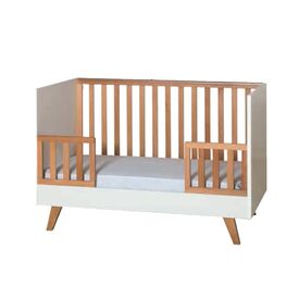 SantaBebe Luna Προεφηβικό Κρεβάτι Λευκό/Φυσικό για Στρώμα 70x140cm - Βρεφικά Κρεβάτια Μετατρεπόμενα σε Προεφηβικά στο Oneirokosmos