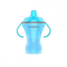 BabyOno: Ποτηράκι Non-spill με σκληρό στόμιο 270ml blue - Ποτηράκια 6μηνών + στο Oneirokosmos