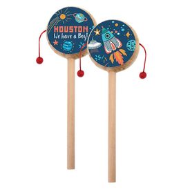 Μπομπονιέρα Ξύλινο Τυμπανάκι Διάστημα ΒΖ960 - Μπομπονιέρες Βάπτισης στο Oneirokosmos