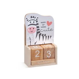 Μπομπονιέρα Ξύλινο Ημερολόγιο Ζέβρα Η953 - Μπομπονιέρες Βάπτισης στο Oneirokosmos