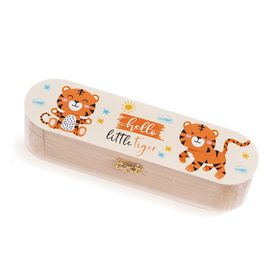 Μπομπονιέρα Ξύλινη Κασετίνα Τίγρης ΚΣ965 - Μπομπονιέρες Βάπτισης στο Oneirokosmos