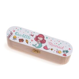 Μπομπονιέρα Ξύλινη Κασετίνα Γοργόνα ΚΣ978 - Μπομπονιέρες Βάπτισης στο Oneirokosmos