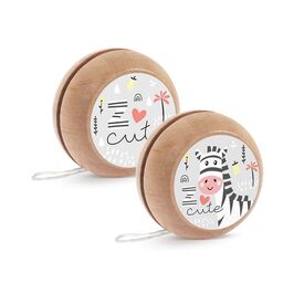 Μπομπονιέρα  Ξύλινο Yo-Υo Ζέβρα Μ953 - Μπομπονιέρες Βάπτισης στο Oneirokosmos