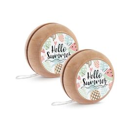 Μπομπονιέρα Ξύλινο Yo-Υo Hello Summer Μ974 - Μπομπονιέρες Βάπτισης στο Oneirokosmos