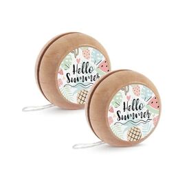 Μπομπονιέρα Ξύλινο Yo-Υo Hello Summer Μ974 - Μπομπονιέρες Βάπτισης στο Oneirokosmos
