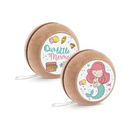 Μπομπονιέρα  Ξύλινο Yo-Υo Γοργόνα Μ978 - Μπομπονιέρες Βάπτισης στο Oneirokosmos