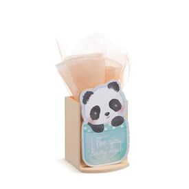 Μπομπονιέρα Ξύλινη Μολυβοθήκη Panda ΜΛ955 - Μπομπονιέρες Βάπτισης στο Oneirokosmos