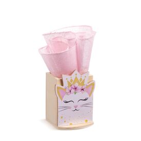 Μπομπονιέρα Ξύλινη Μολυβοθήκη Γάτα ΜΛ980Α - Μπομπονιέρες Βάπτισης στο Oneirokosmos