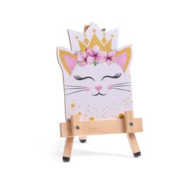 Μπομπονιέρα Καβαλέτο με Καδράκι Γάτα Ρ980 - Μπομπονιέρες Βάπτισης στο Oneirokosmos