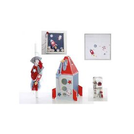 Σετ Βάπτισης Διάστημα Χειροποίητο - Για Αγόρι στο Oneirokosmos