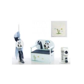 Σετ Βάπτισης Panda Ζωγραφισμένο στο Χέρι - Για Αγόρι στο Oneirokosmos