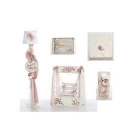 Σετ Βάπτισης Κούνια Ζωγραφισμένο στο Χέρι - Για Κορίτσι στο Oneirokosmos