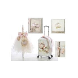 Σετ Βάπτισης Κολοκύθα Ζωγραφισμένο στο Χέρι - Για Κορίτσι στο Oneirokosmos