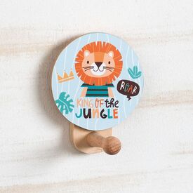 Μπομπονιέρα Ξύλινη Κρεμάστρα Τοίχου Λιοντάρι ΣΚ958 - Μπομπονιέρες Βάπτισης στο Oneirokosmos