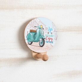 Μπομπονιέρα Ξύλινη Κρεμάστρα Τοίχου Βέσπα ΣΚ975 - Μπομπονιέρες Βάπτισης στο Oneirokosmos