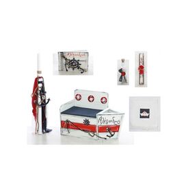 Σετ Βάπτισης Καράβι Ζωγραφισμένο στο Χέρι - Για Αγόρι στο Oneirokosmos