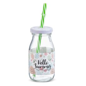 Μπομπονιέρα  Μπουκάλι Γάλακτος Hello Summer ΣΡ974 - Μπομπονιέρες Βάπτισης στο Oneirokosmos