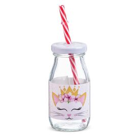 Μπομπονιέρα  Μπουκάλι Γάλακτος Γάτα ΣΡ980 - Μπομπονιέρες Βάπτισης στο Oneirokosmos