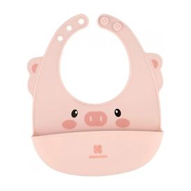 Kikkaboo Σαλιάρα Σιλικόνης Pink 31303030009 - Σαλιάρες Πλαστικές - Σιλικόνης στο Oneirokosmos
