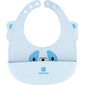 Kikkaboo Σαλιάρα Σιλικόνης Blue 31303030007 - Σαλιάρες Πλαστικές - Σιλικόνης στο Oneirokosmos