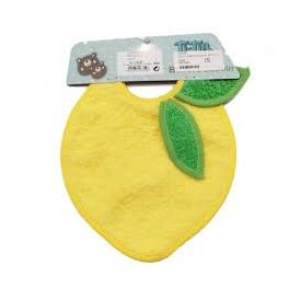 Ti-tin σαλιάρα -πετσέτα φρούτο  yellow με κορδόνι 19Χ19CM - Σαλιάρες Υφασμάτινες  στο Oneirokosmos
