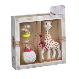 Sophie la girafe Σετ δώρου Sophiesticated με την Σόφι και κουδουνίστρα  μαλακή μαράκα S000009 - Δώρα στο Oneirokosmos