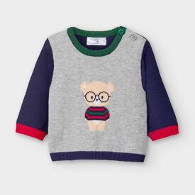 Mayoral Ζέρσεϋ ζακάρ μπουζάκι για vεογέννητο αγόρι blue 10-02340-090 - Προσφορές στο Oneirokosmos