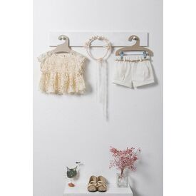 Bambolino: Roumpini Βαπτιστικό ρούχο για κορίτσι 8573 - Ρούχα Βάπτισης για Κορίτσι στο Oneirokosmos