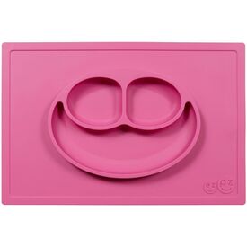 Ezpz Δίσκος και Πιάτο σε Ένα Happy Mat in PINK - Σετ Φαγητού, Μπολάκια, Πιατάκια Φαγητού στο Oneirokosmos