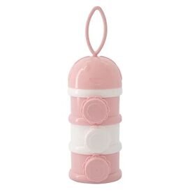 Kikka Boo Δοχείο για σκόνη Γάλακτος 3 θέσεων Milk powder dispenser Pink 31302040084 - Μπιμπερό στο Oneirokosmos