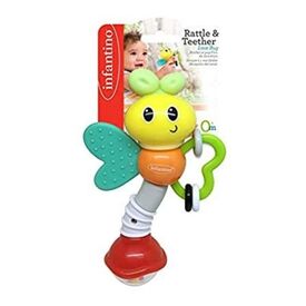 Infantino Rattle & Teether Love Bug - Μασητικά - Κρίκοι Οδοντοφυΐας στο Oneirokosmos