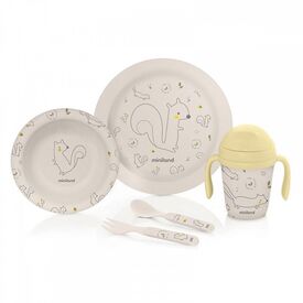 Miniland σετ φαγητού 5 τεμ.Naturmeal chip 89476 - Σετ Φαγητού, Μπολάκια, Πιατάκια Φαγητού στο Oneirokosmos