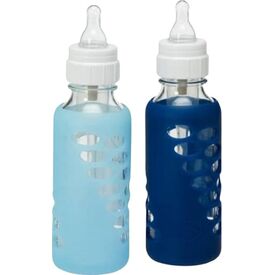 Dr. Brown's Προστατευτικό Για Γυάλινο Μπιμπερό 240ml 1 Μπλε Και 1 Γαλάζιο 895 - Μπιμπερό στο Oneirokosmos