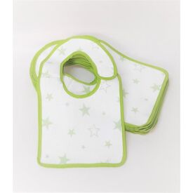 Beau Bebe Σαλιάρα Πετσέτα Pvc Λαχανί Αστέρι με Velcro - Σαλιάρες στο Oneirokosmos