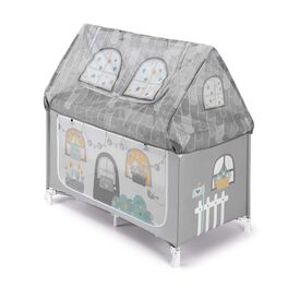 Cam Παρκοκρέβατο Με Δύο Επίπεδα Daily Dolci Sogni 128.5x73cm  A-114 GREY - Παρκοκρέβατο στο Oneirokosmos