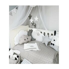 Baby Star Σετ Κούνιας 3 τμχ Συννεφάκι  Γκρι - Σετ Προίκας Μωρού στο Oneirokosmos
