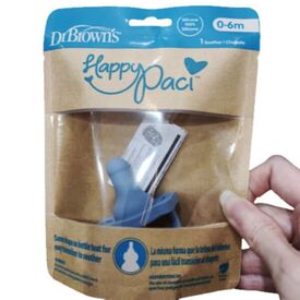 Dr. Brown's Happy Paci πιπίλα  Σιλικόνης Σιελ 0m+ 1τμχ PS11008 - Πιπίλες στο Oneirokosmos