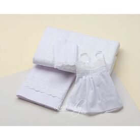 Lina Baby Σετ Λαδόπανο Broderie Anglais 1511** - Λαδόπανα για Κορίτσι στο Oneirokosmos
