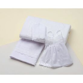 Lina Baby Σετ Λαδόπανο Broderie Anglais 1511** - Λαδόπανα για Κορίτσι στο Oneirokosmos