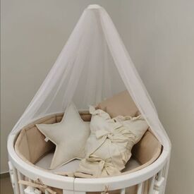 Ingvart Κουνουπιέρα Κούνιας Τούλι White 150 x 175cm - Κουνουπιέρες στο Oneirokosmos