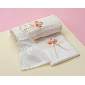Λαδόπανο για Κορίτσι της Lina Baby Εκρού Sarah Kay 1525 - Λαδόπανα για Κορίτσι στο Oneirokosmos