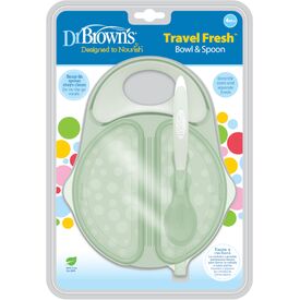 Dr Brown's Μπωλ Φαγητού με Καπάκι και Κουταλάκι Ταίσματος 4m+ TF010 - Σετ Φαγητού, Μπολάκια, Πιατάκια Φαγητού στο Oneirokosmos