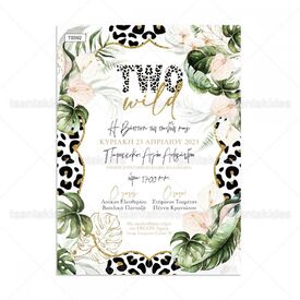 Προσκλητήριο Βάπτισης για Δίδυμα TS592 - Προσκλητήρια Βάπτισης στο Oneirokosmos